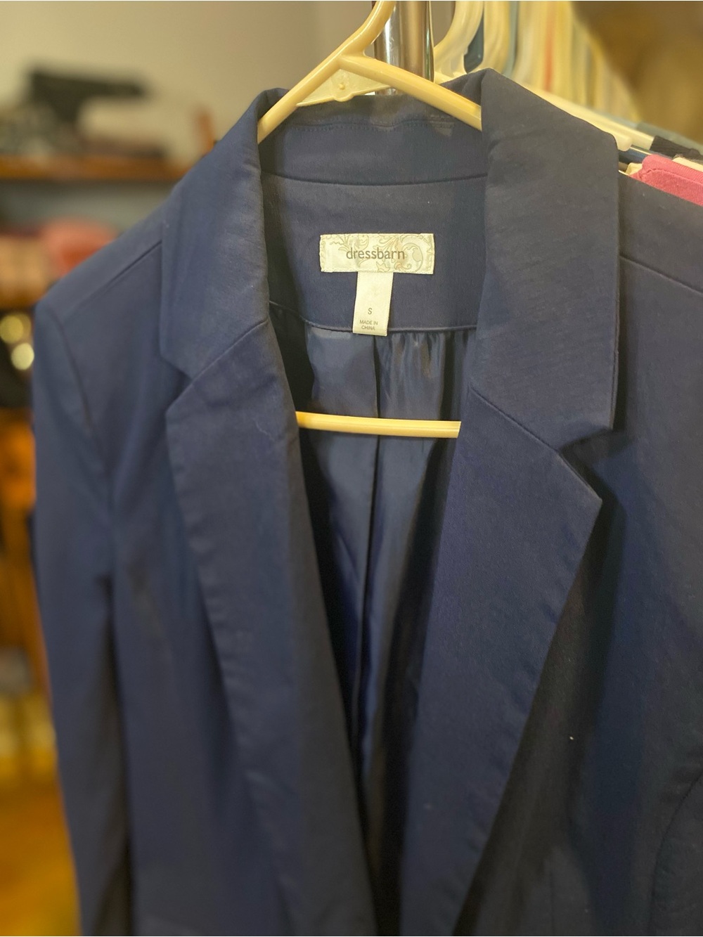 dressbarn Navy Tailored Blazer - Picture 2 of 5